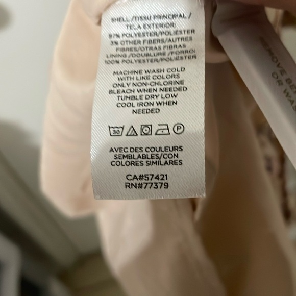 Ann Taylor Tan Cream Smocked Midi Dress - Picture 13 of 14